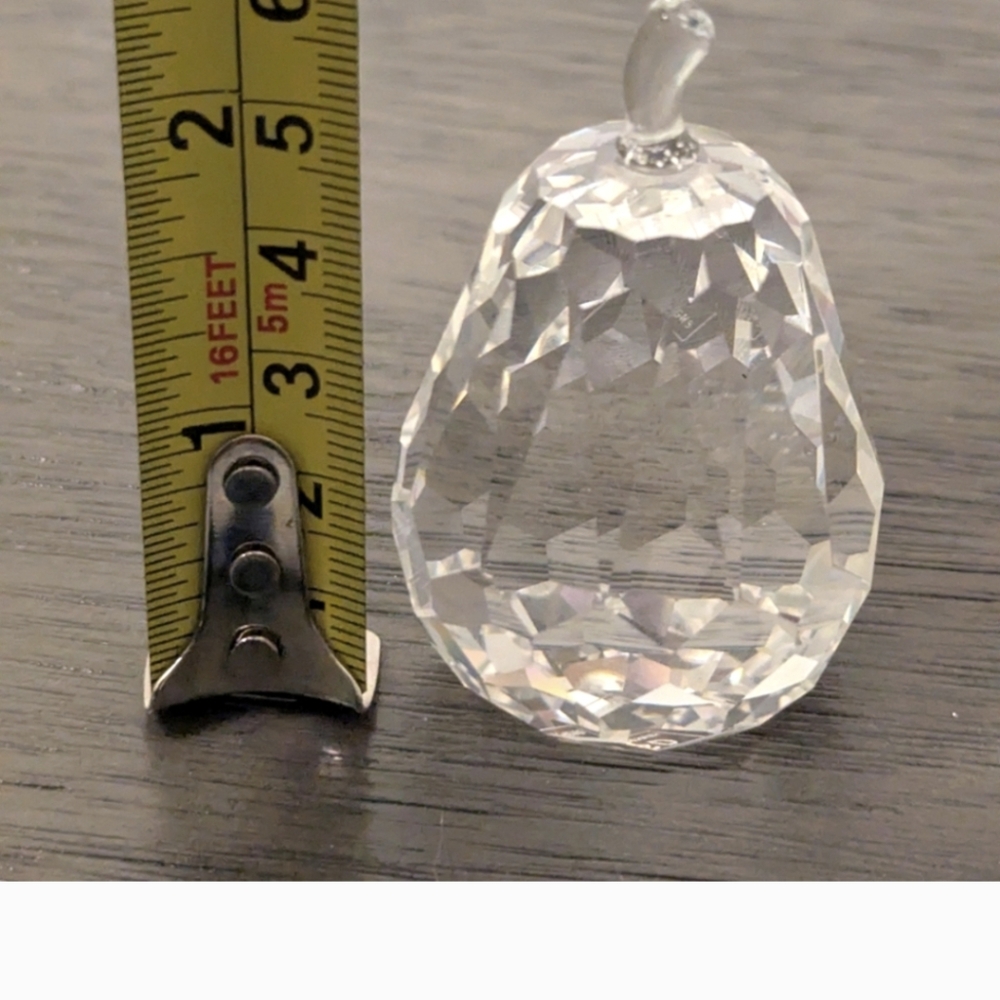 Simon Designs x2 Pineapple and Pear ,Paperweight Clear Crystal,faceted. - Picture 9 of 10